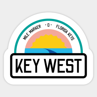 Florida Key West Zero Mile Marker Sticker